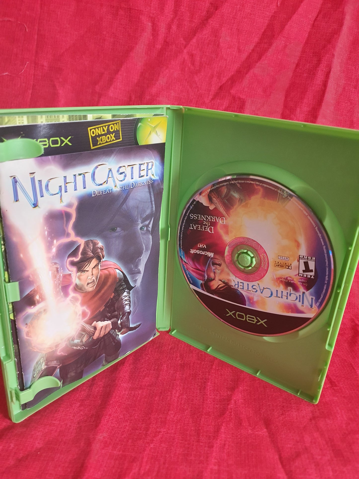 Night Caster Defeat the Darkness (Microsoft Xbox, 2002) Complete Catalog Booklet