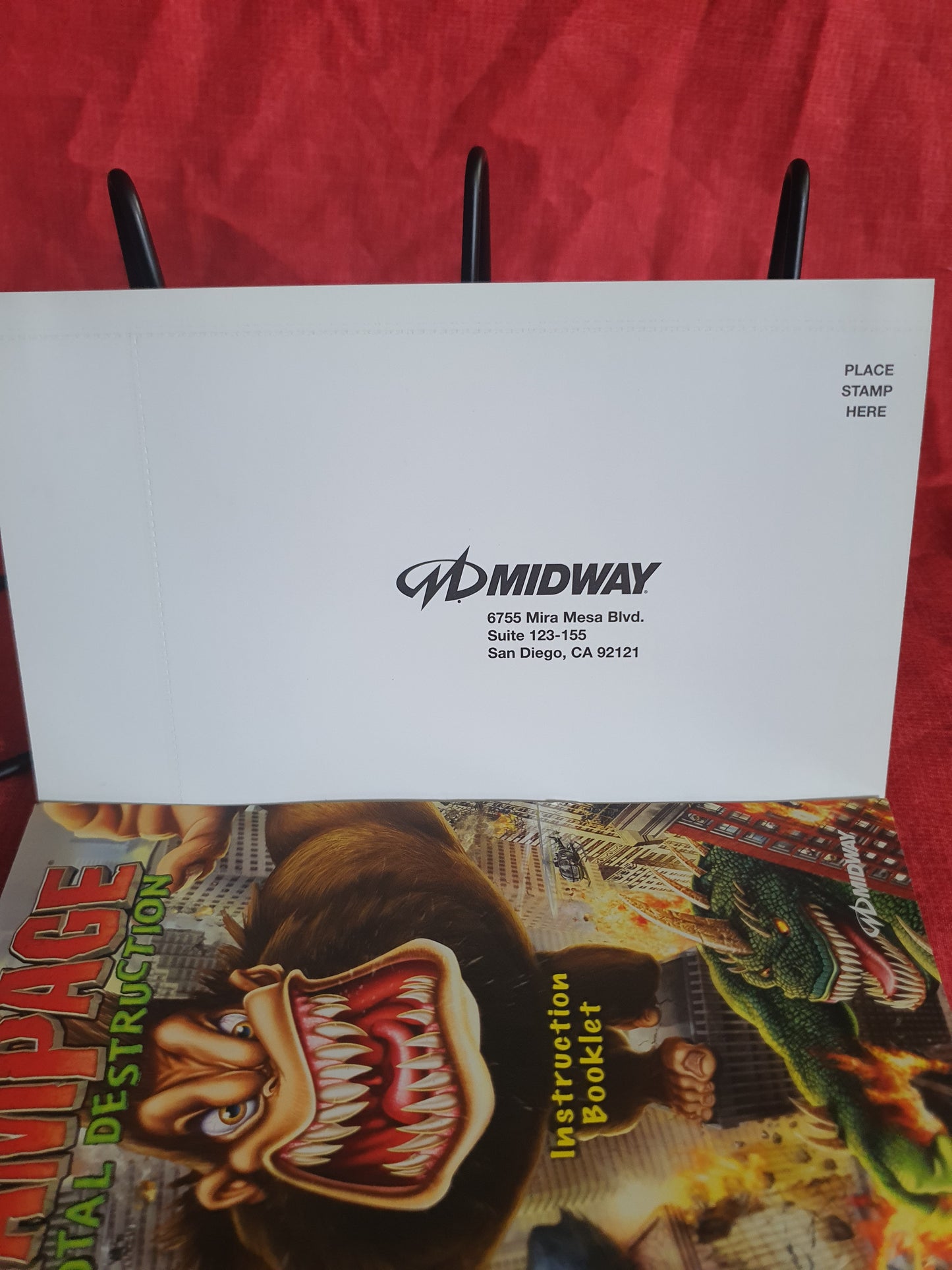 Rampage: Total Destruction (Sony PlayStation 2, 2006) Registration Card Very Good Complete CIB