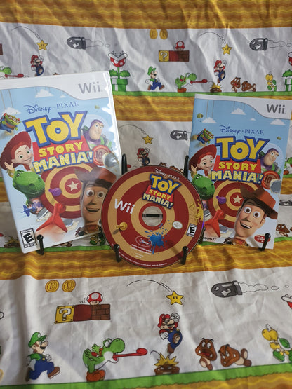 Toy Story Mania! (Nintendo Wii, 2009) Disney Video Game Disc Very Good Free Ship