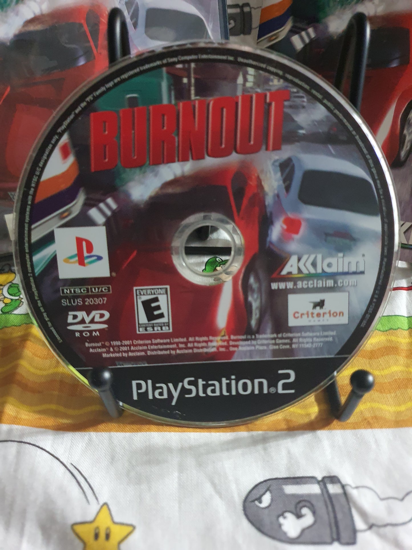 Burnout (PlayStation 2, 2001) Complete CIB Reg Card Clean Near Mint Disc PS2