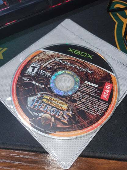 Dungeons & Dragons Heroes (Original Microsoft Xbox, 2003) Gme Disc Good 24114DV