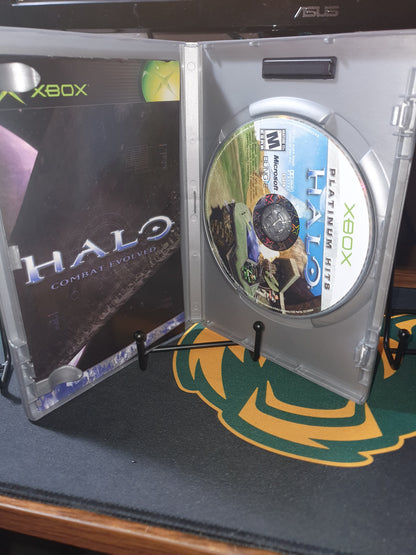 Halo Combat Evolved (Xbox, 2001) Complete CIB Game Disc Near Mint Platinum Hits