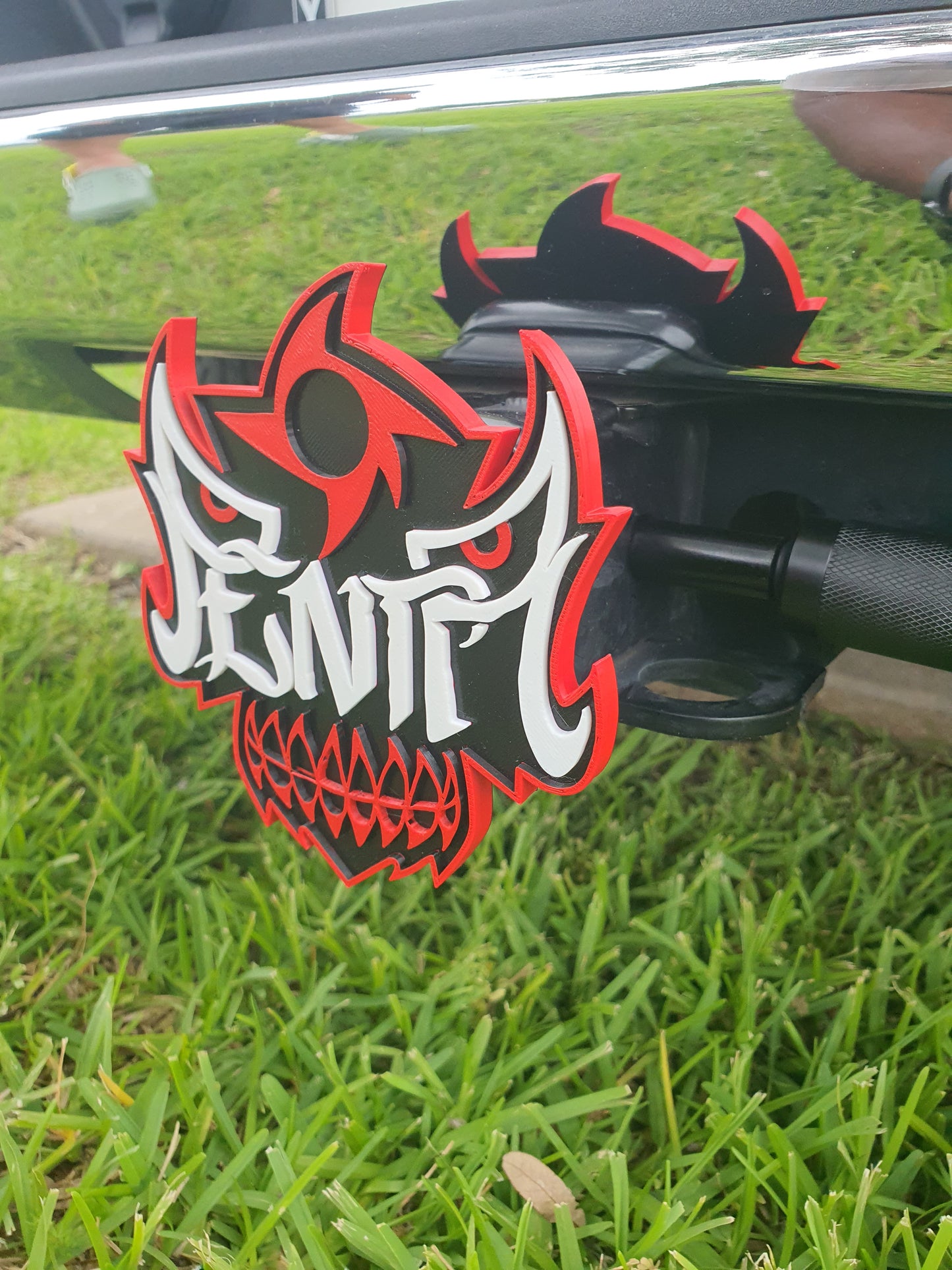 Penta Lucha Brothers Mask Skull Trailer Hitch Cover Plug 2x2 Receiver Truck Suv