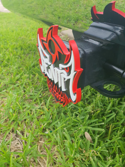 Penta Lucha Brothers Mask Skull Trailer Hitch Cover Plug 2x2 Receiver Truck Suv