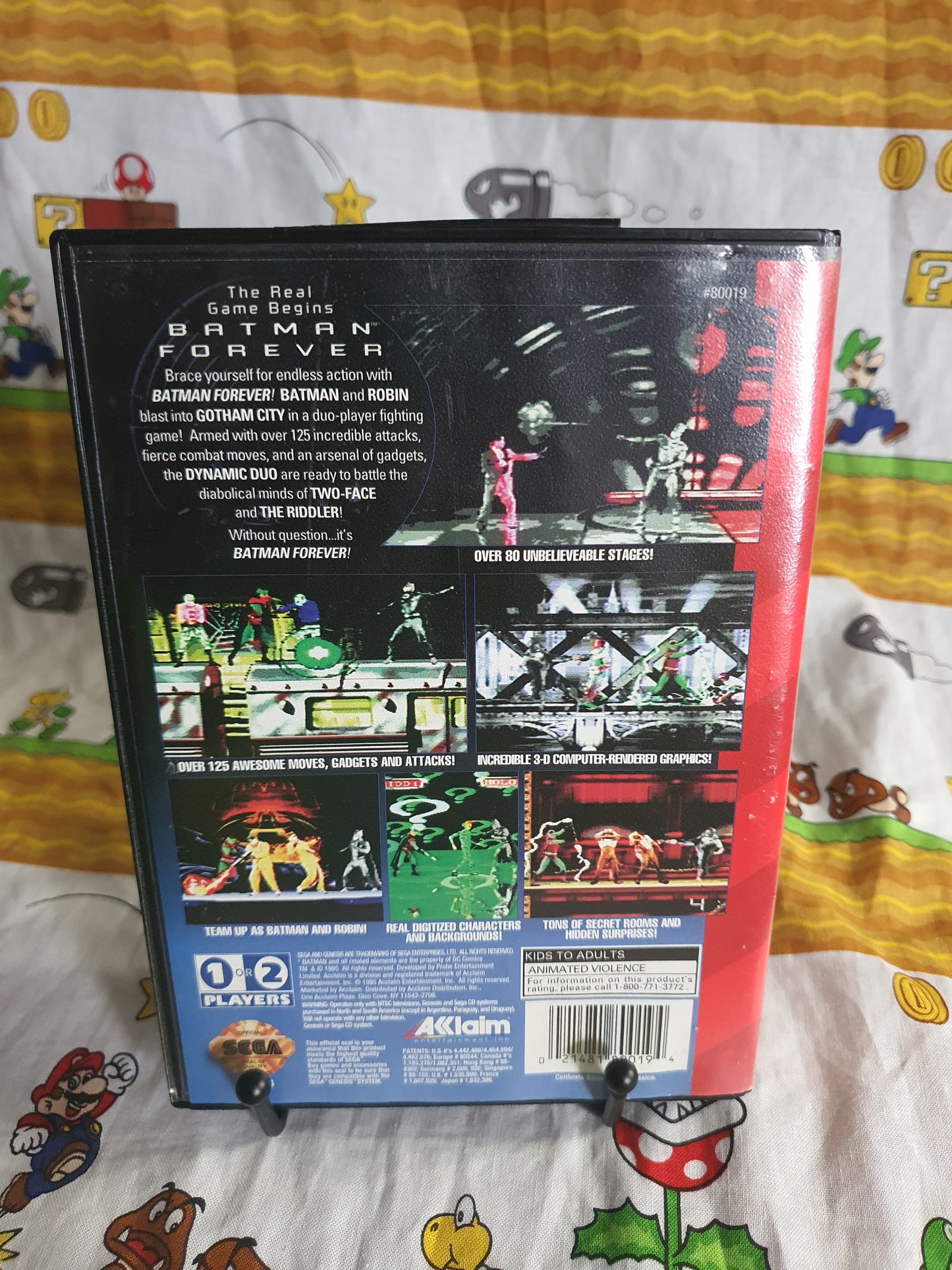 Batman Forever (Sega Genesis, 1995) Clean Video Game Very Good Tested T-81336