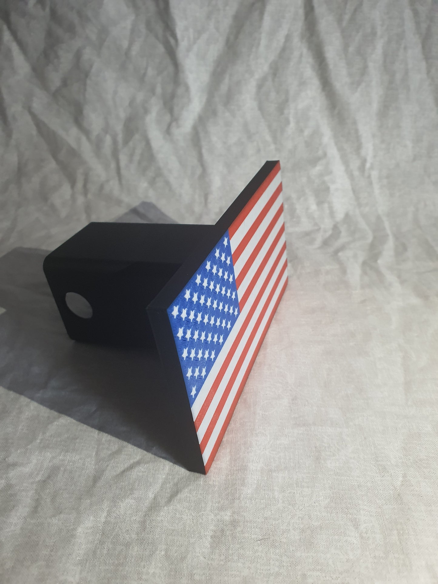 American United States America Flag Trailer Hitch Cover Plug For 2"x2"  Receiver Fourth July Pride Patriotic Expression Gift