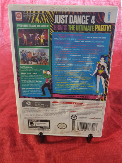 Just Dance 4 (Nintendo Wii, 2012) Complete CIB Tested Very Good Videogame Disc