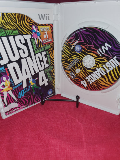 Just Dance 4 (Nintendo Wii, 2012) Complete CIB Tested Very Good Videogame Disc