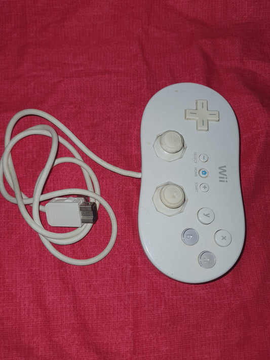 OEM Nintendo Wii Classic Controller - White RVL-005 Tested Working