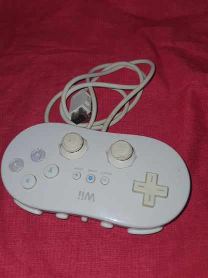 OEM Nintendo Wii Classic Controller - White RVL-005 Tested Working