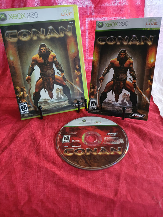 CONAN (Microsoft Xbox 360, 2007) Complete CIB Videogame Disc Near Mint Free Ship