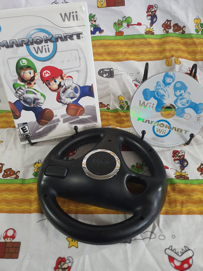 Mario Kart Bundled Wheel (Nintendo Wii, 2008) Game Disc Near Mint RVL-RMCE-USA