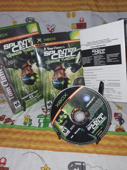 Splinter Cell Chaos Theory Microsoft Xbox 2005 Complete Registration Card Mint