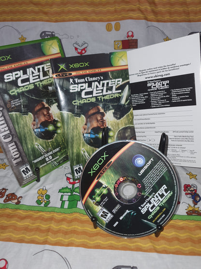 Splinter Cell Chaos Theory Microsoft Xbox 2005 Complete Registration Card Mint