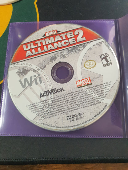 Marvel: Ultimate Alliance 2 (Nintendo Wii, 2009) Videogame Disc Good