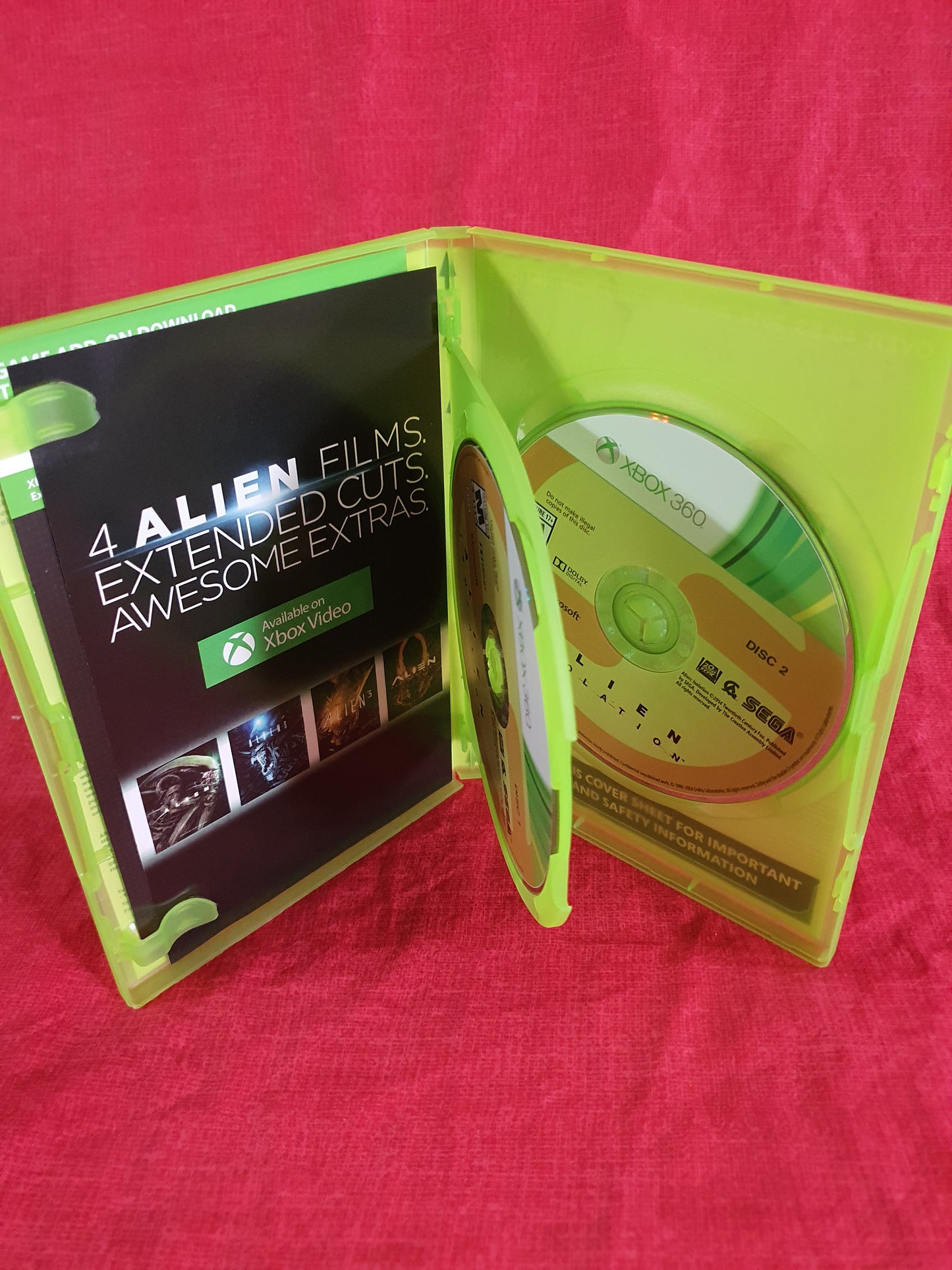 Alien: Isolation Nostromo Edition (Xbox 360, 2014) Complete Game Disc Near Mint
