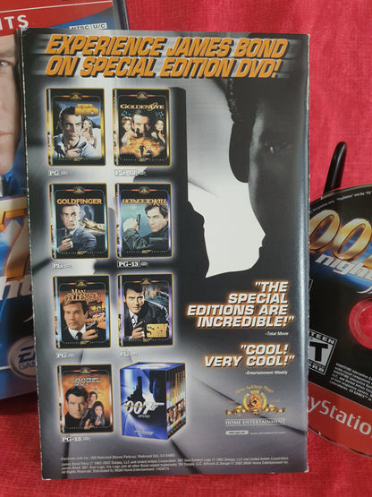 007: NightFire (Sony PlayStation 2, 2002) Complete Registration Card Near Mint