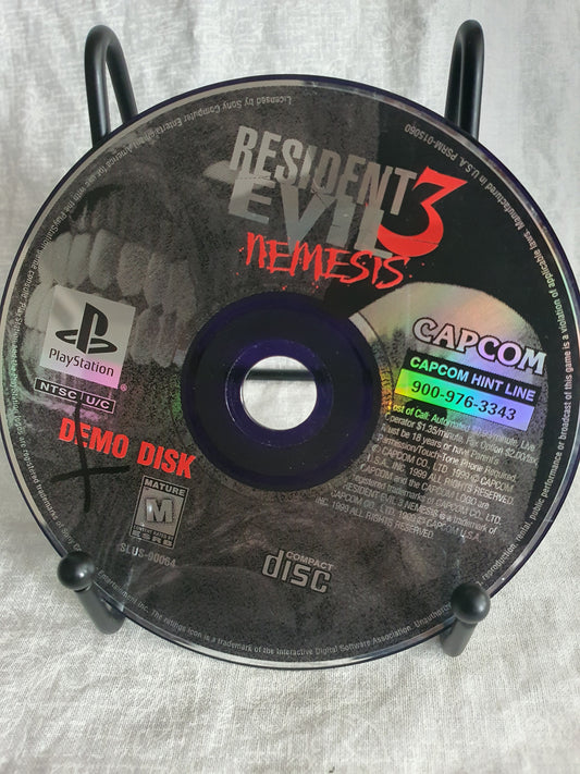 Resident Evil 3 Nemesis Demo Disc (Sony PlayStation 1, 1999) Disc Near Mint