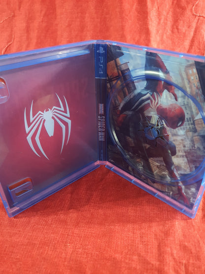 Marvel's Spider-Man (PlayStation 4, 2018) Complete Reversible Cover Disc Good