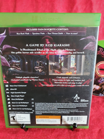 Bloodstained - Ritual Of The Night (Xbox One, 2019) Complete Disc Very Good