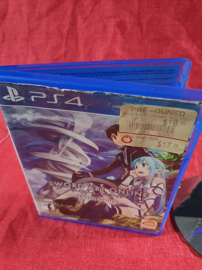 Sword Art Online: Lost Song (Sony PlayStation 4, PS4, 2015) Game Disc Very Good