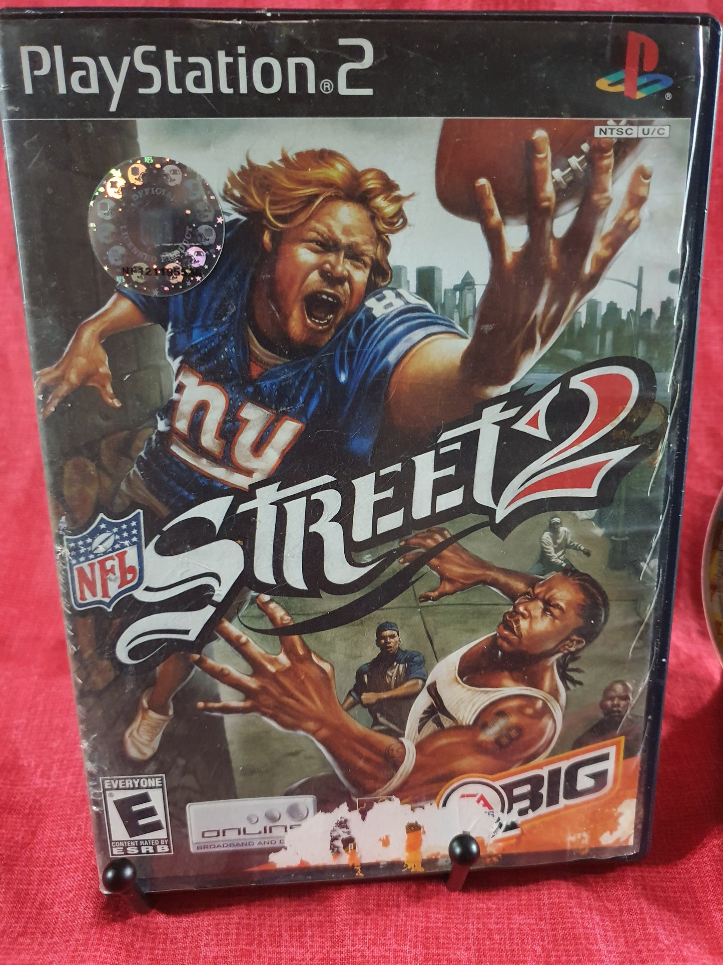 NFL Street 2 (Sony PlayStation 2, 2004) Videogame Disc Near Mint Halo Sticker