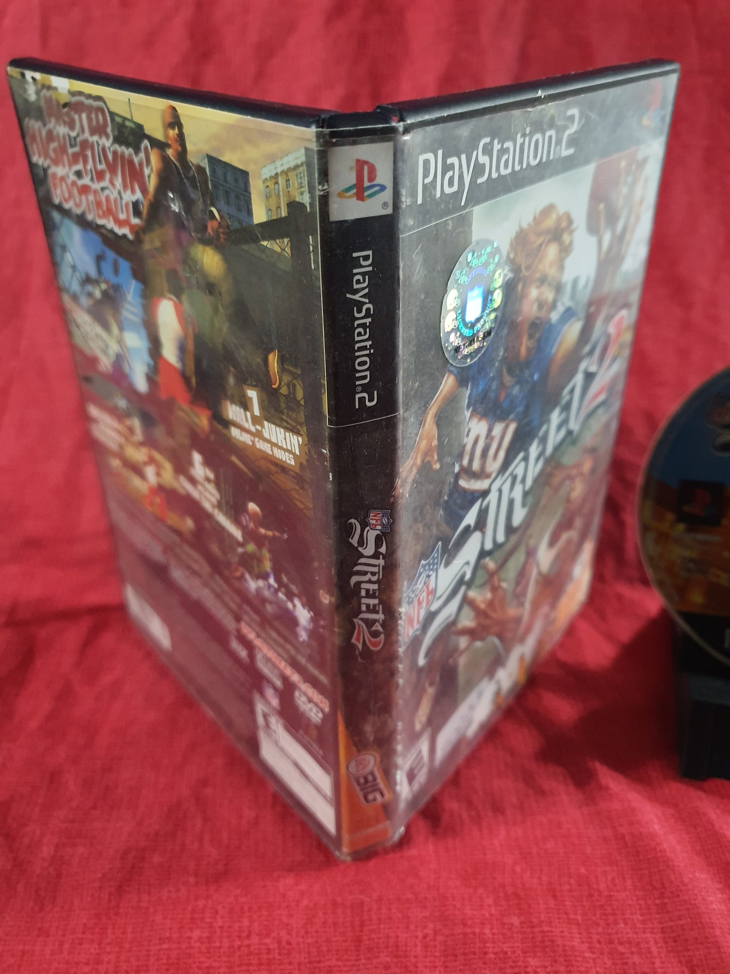 NFL Street 2 (Sony PlayStation 2, 2004) Videogame Disc Near Mint Halo Sticker