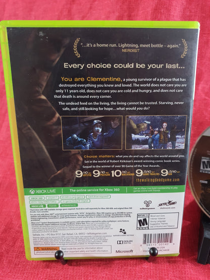 The Walking Dead: Season Two (Xbox 360, 2014) Complete Tested Working Free Ship
