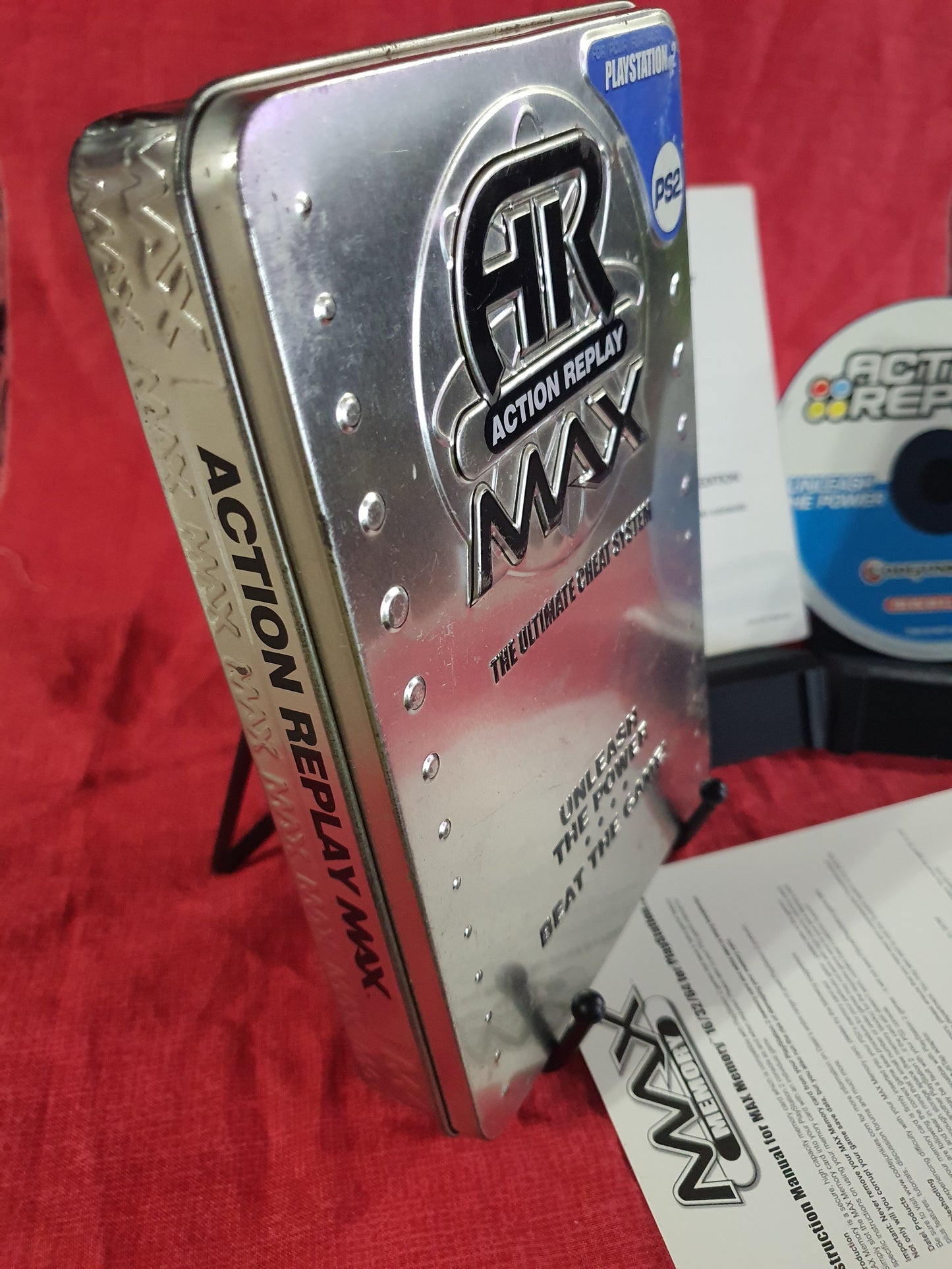 Action Replay AR MAX For PlayStation 2 PS2 Code Junkies Manuel Tin No Memory Near Mint