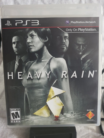 Heavy Rain (Sony PlayStation 3, 2010) Complete Origami Manual Near Mint