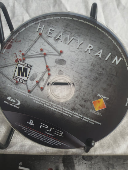 Heavy Rain (Sony PlayStation 3, 2010) Complete Origami Manual Near Mint