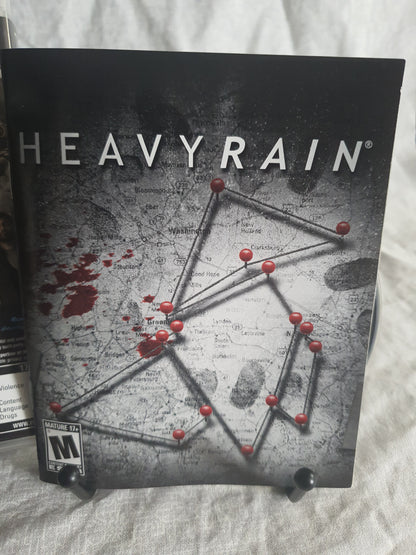 Heavy Rain (Sony PlayStation 3, 2010) Complete Origami Manual Near Mint