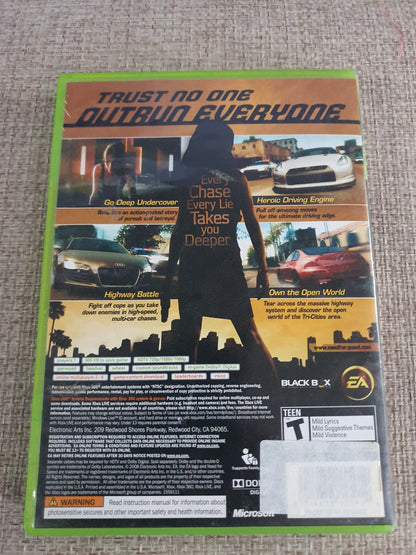 Need for Speed Undercover Xbox 360 CIB Complete w/ Manual & Tested Works