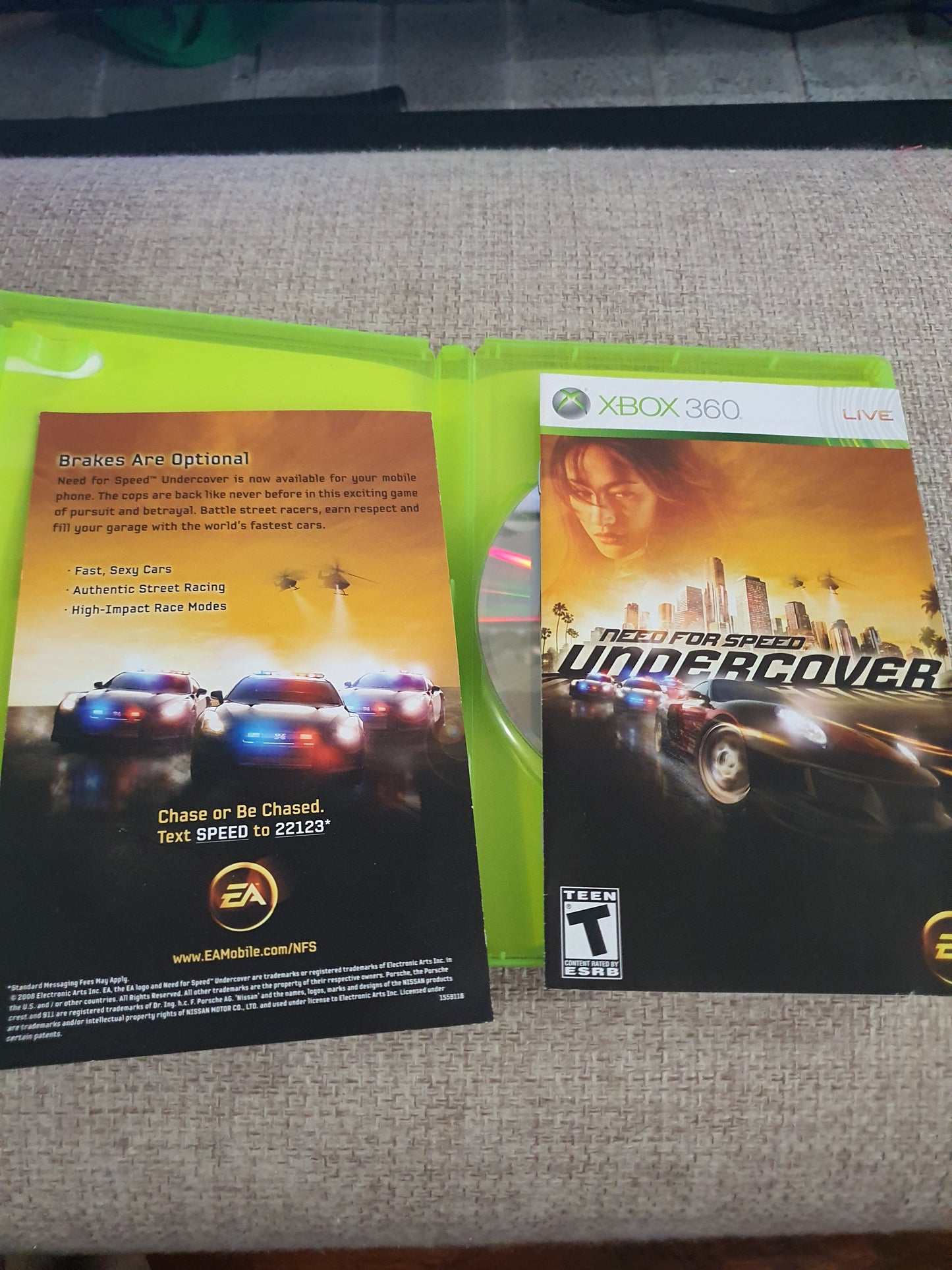 Need for Speed Undercover Xbox 360 CIB Complete w/ Manual & Tested Works