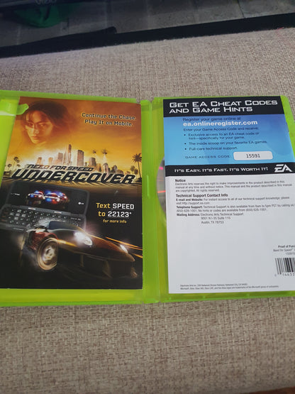 Need for Speed Undercover Xbox 360 CIB Complete w/ Manual & Tested Works