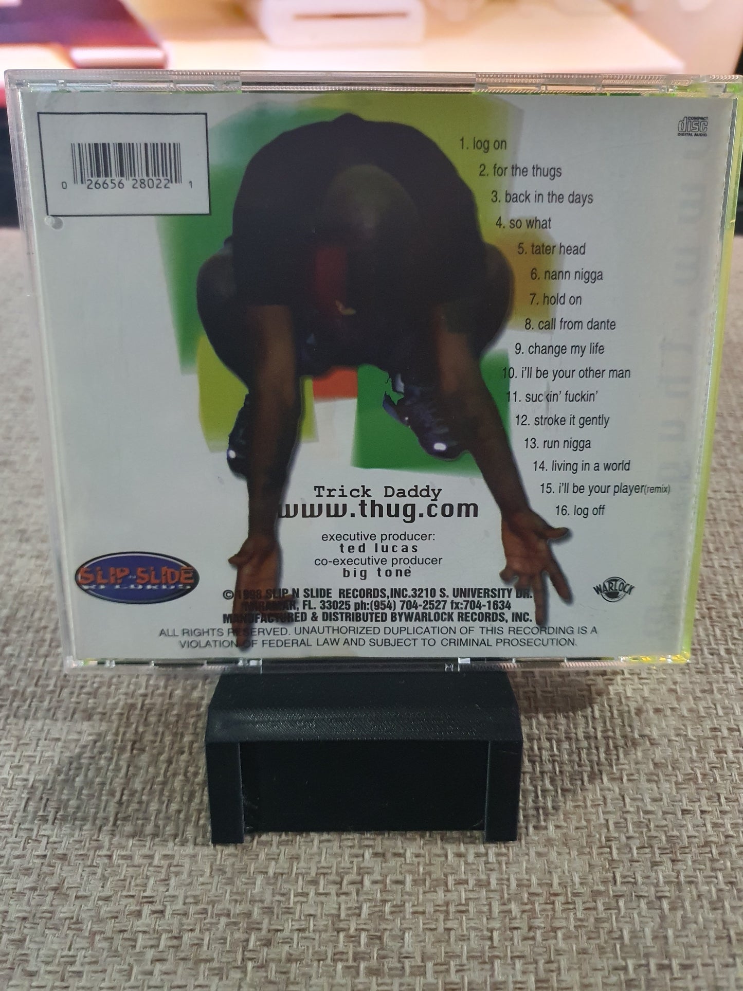 www.thug.com [PA] by Trick Daddy (CD, Sep-1998, Warlock) WR-2802-2 Very Good
