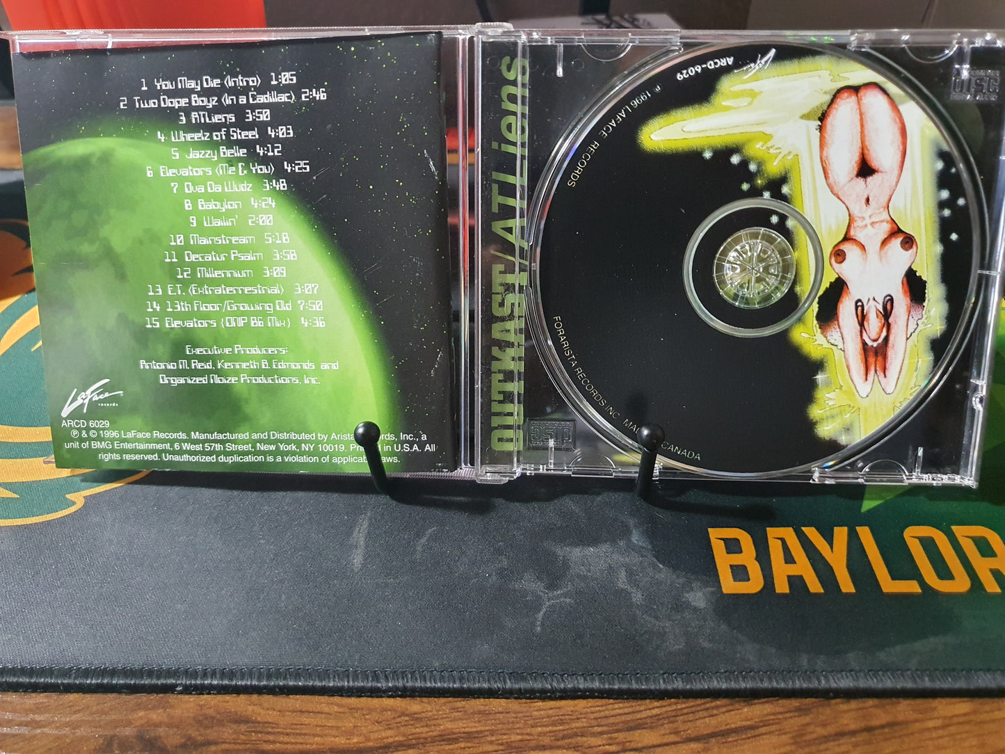 OutKast ATLiens CD PA 1996 Hip Hop Vintage Southern Rap Excellent Disc ARCD-6029