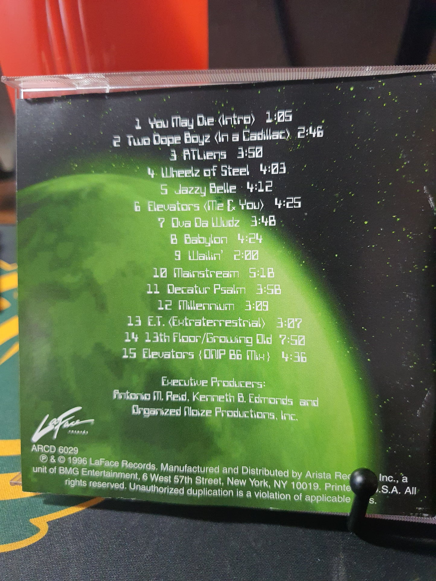 OutKast ATLiens CD PA 1996 Hip Hop Vintage Southern Rap Excellent Disc ARCD-6029