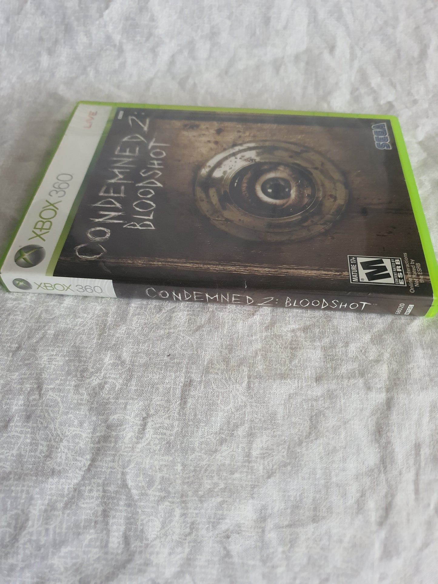 Condemned 2: Bloodshot (Microsoft Xbox 360, 2008) Videogame Disc Very Good