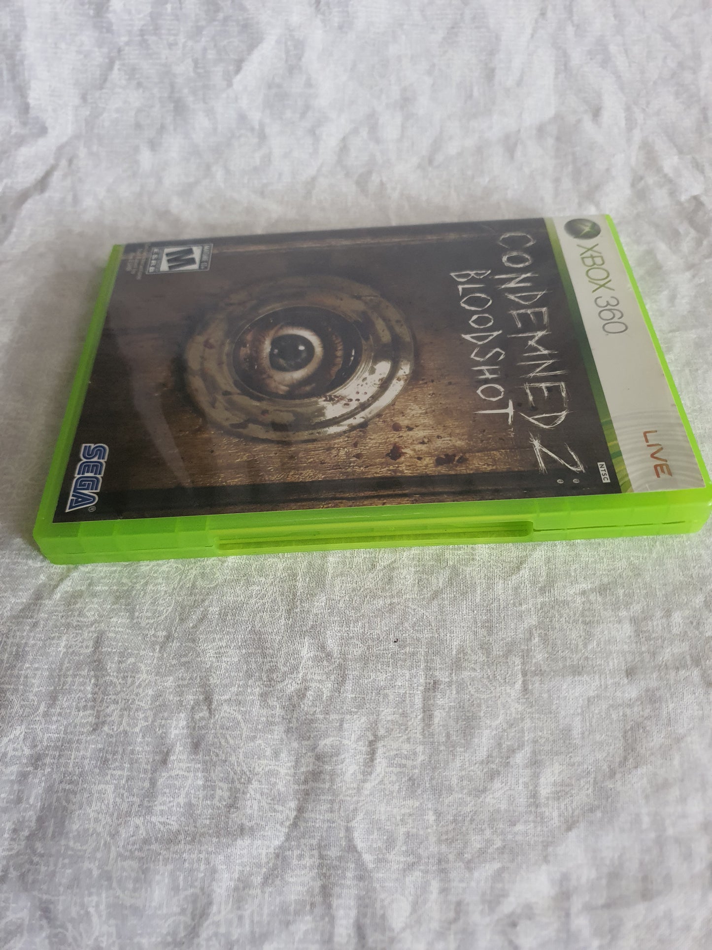 Condemned 2: Bloodshot (Microsoft Xbox 360, 2008) Videogame Disc Very Good