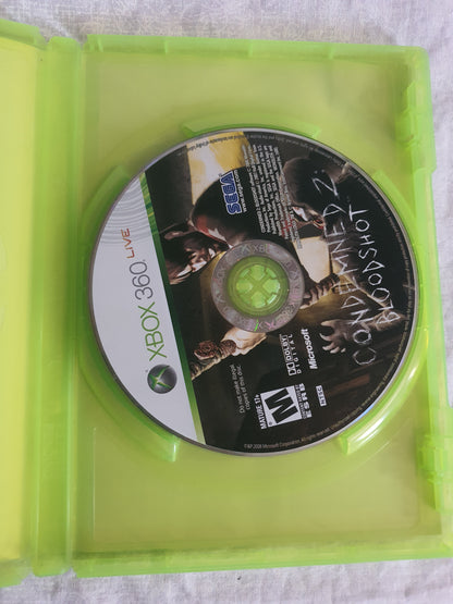 Condemned 2: Bloodshot (Microsoft Xbox 360, 2008) Videogame Disc Very Good