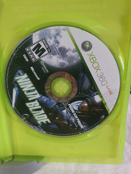 Ninja Blade (Microsoft Xbox 360, 2009) Videogame Disc Very Good Free Shipping