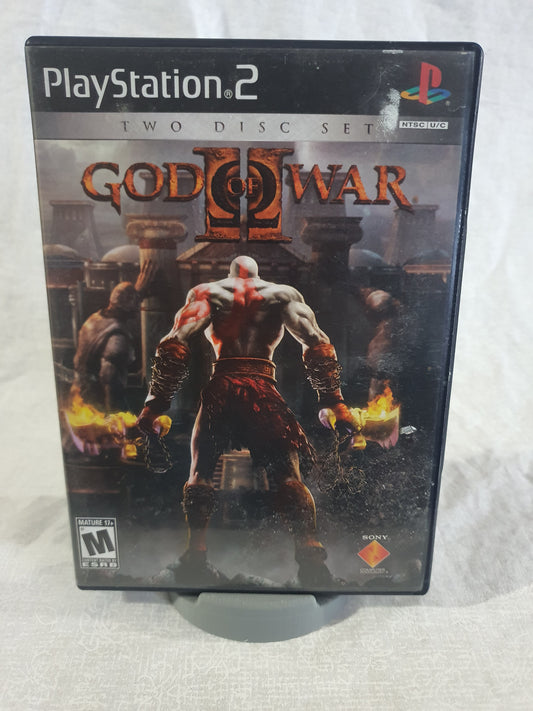 God of War II (Sony PlayStation 2, 2007) Videogame Disc 1 & Case Black Label VG