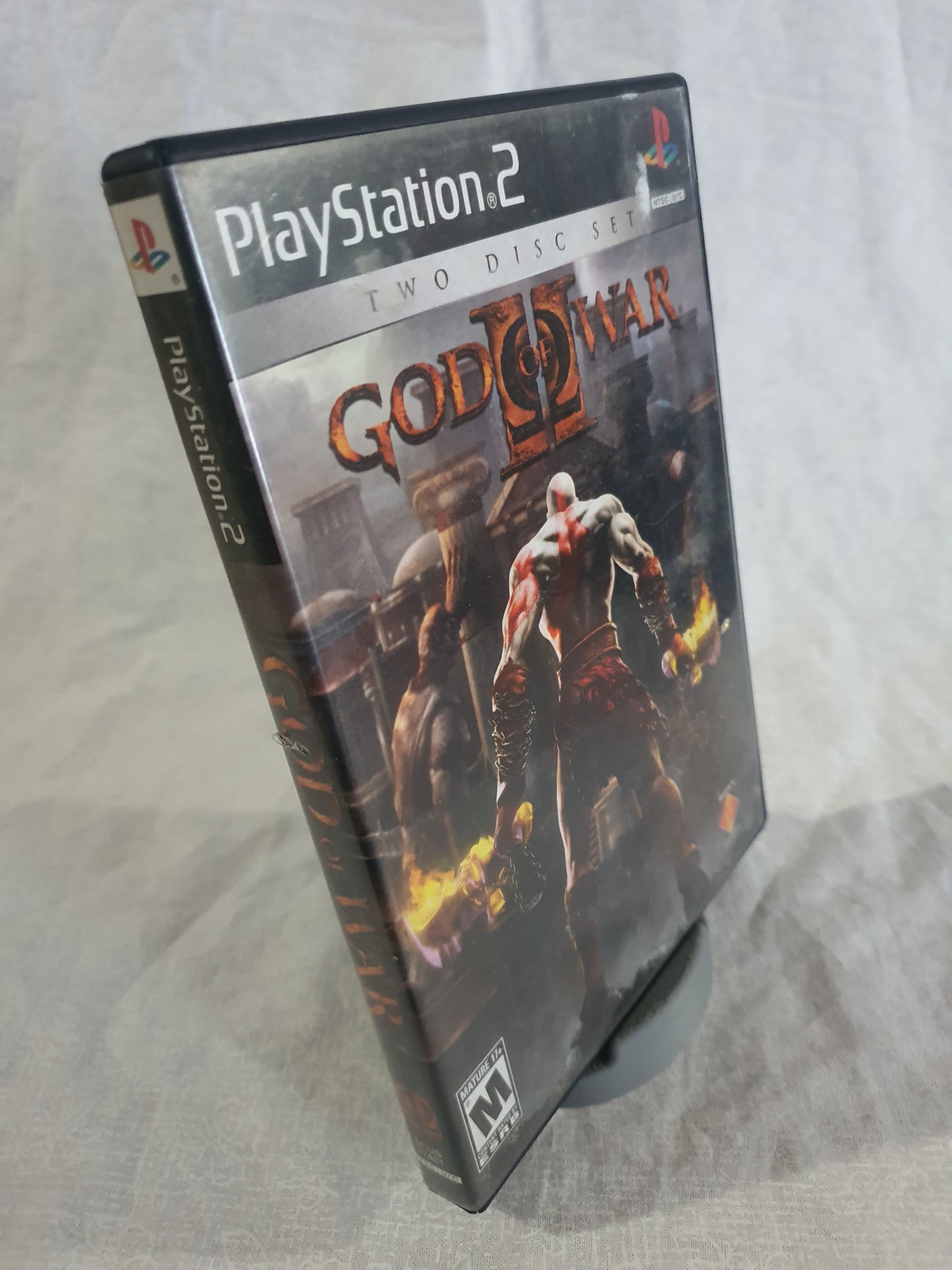 God of War II (Sony PlayStation 2, 2007) Videogame Disc 1 & Case Black Label VG