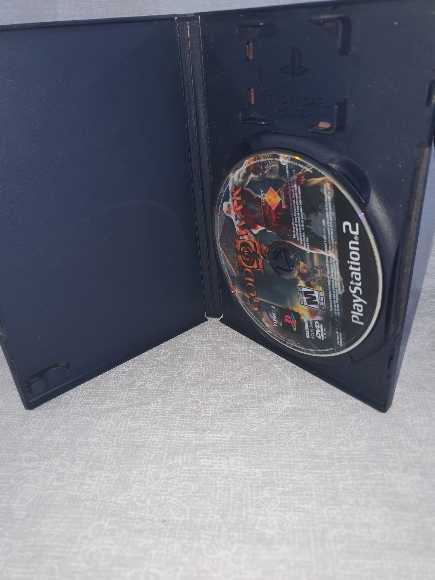 God of War II (Sony PlayStation 2, 2007) Videogame Disc 1 & Case Black Label VG