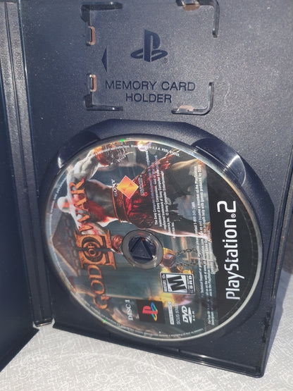 God of War II (Sony PlayStation 2, 2007) Videogame Disc 1 & Case Black Label VG