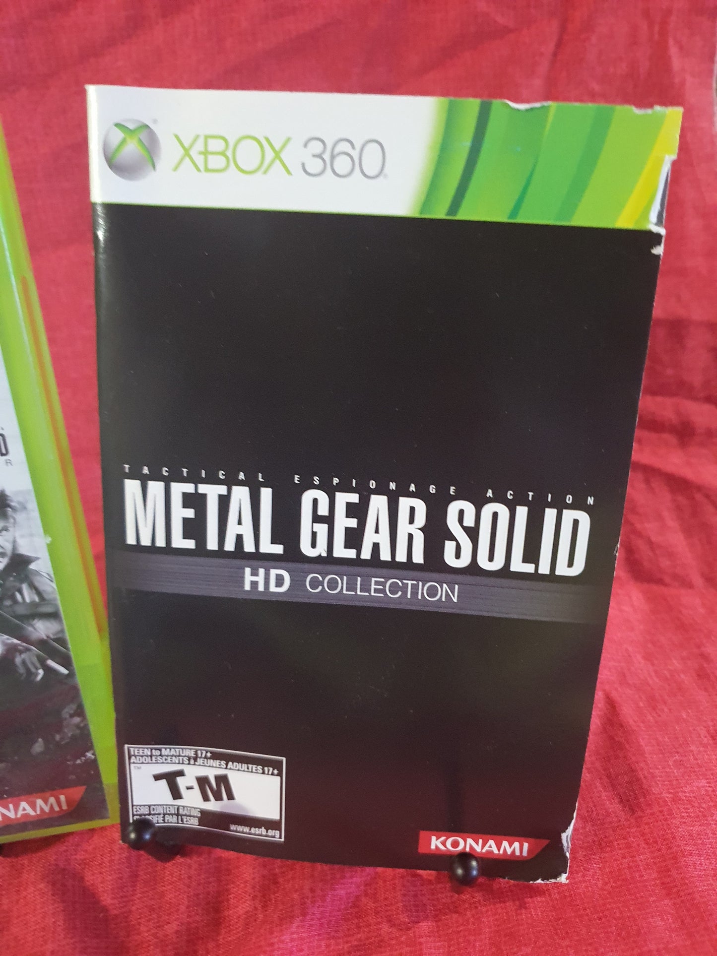 Metal Gear Solid HD Collection Case Manual Insert Near Mint NM NO GAME Xbox 360
