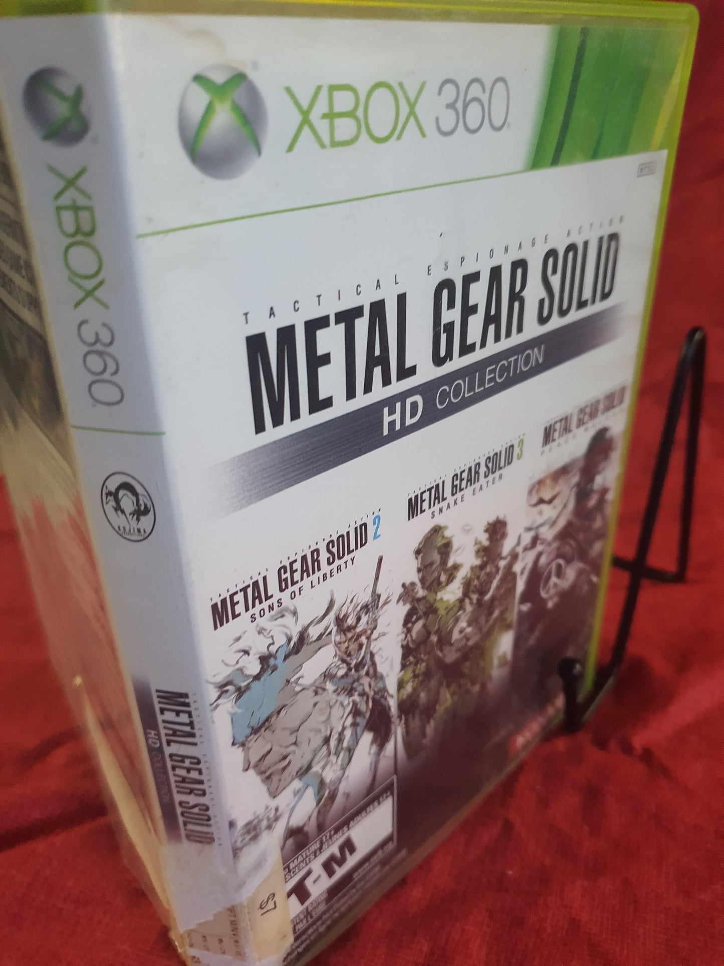 Metal Gear Solid HD Collection Case Manual Insert Near Mint NM NO GAME Xbox 360