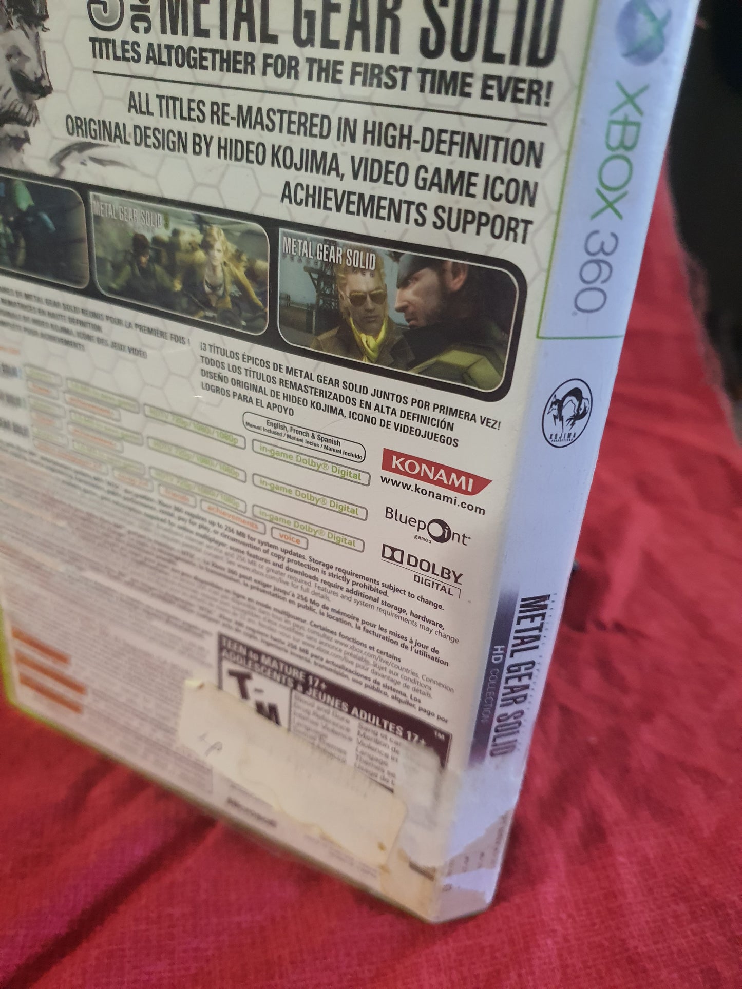 Metal Gear Solid HD Collection Case Manual Insert Near Mint NM NO GAME Xbox 360