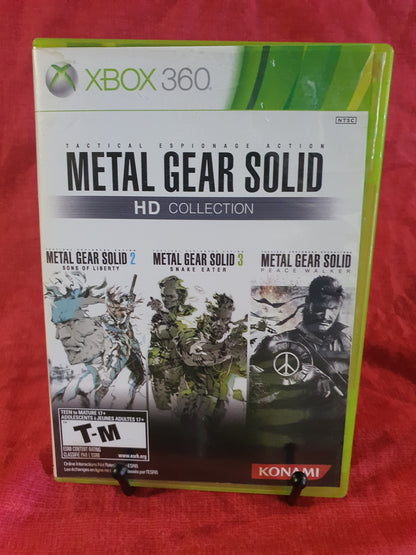 Metal Gear Solid HD Collection Case Manual Insert Near Mint NM NO GAME Xbox 360